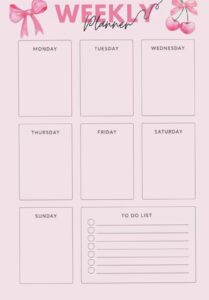 📅 📅 Week Planner Templates for Digital Design & Creativity | stay inspired all year long