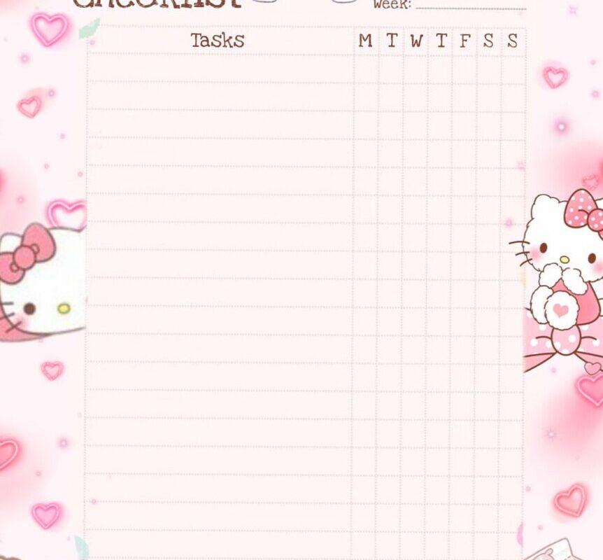 Weekly Checklist Planner for Creative Productivity — 📊 📝 no-stress tracker