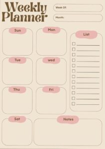 Weekly Planner Digital Design & Creative Assets — 🎀 ✨ stay inspired all year long