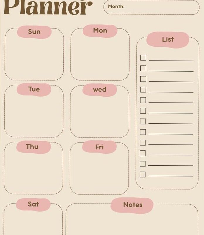 Weekly Planner Digital Design & Creative Assets — 🎀 ✨ stay inspired all year long