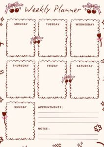 ✨ 🎀 Weekly Planner Layouts for Digital Design & Creativity | stay inspired all year long
