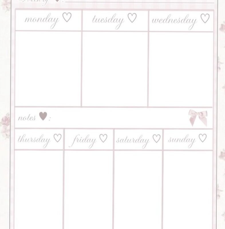 Weekly Planner Pt 2 by Dollywons — 🪄 💎 romanticize your routine