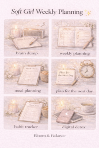 🖌️ 🌈 Weekly Reset & Soft Planning for Feminine Productivity | romanticize your routine