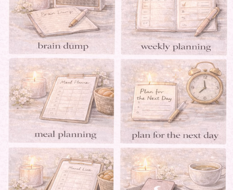 🖌️ 🌈 Weekly Reset & Soft Planning for Feminine Productivity | romanticize your routine
