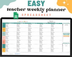Weekly Teacher & Small Group Lesson Planner for Homeschool & Classroom Organization — 🌸 👰 romanticize your routine