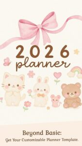 Whimsical Wonder Planner Pink Aesthetic Design — 👰 🥂 stay inspired all year long