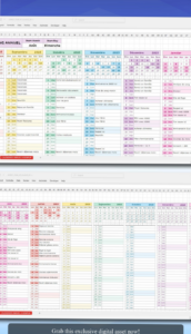 🖇️ 📁 Year at a Glance Excel Calendar Template 2025 | stay inspired all year long