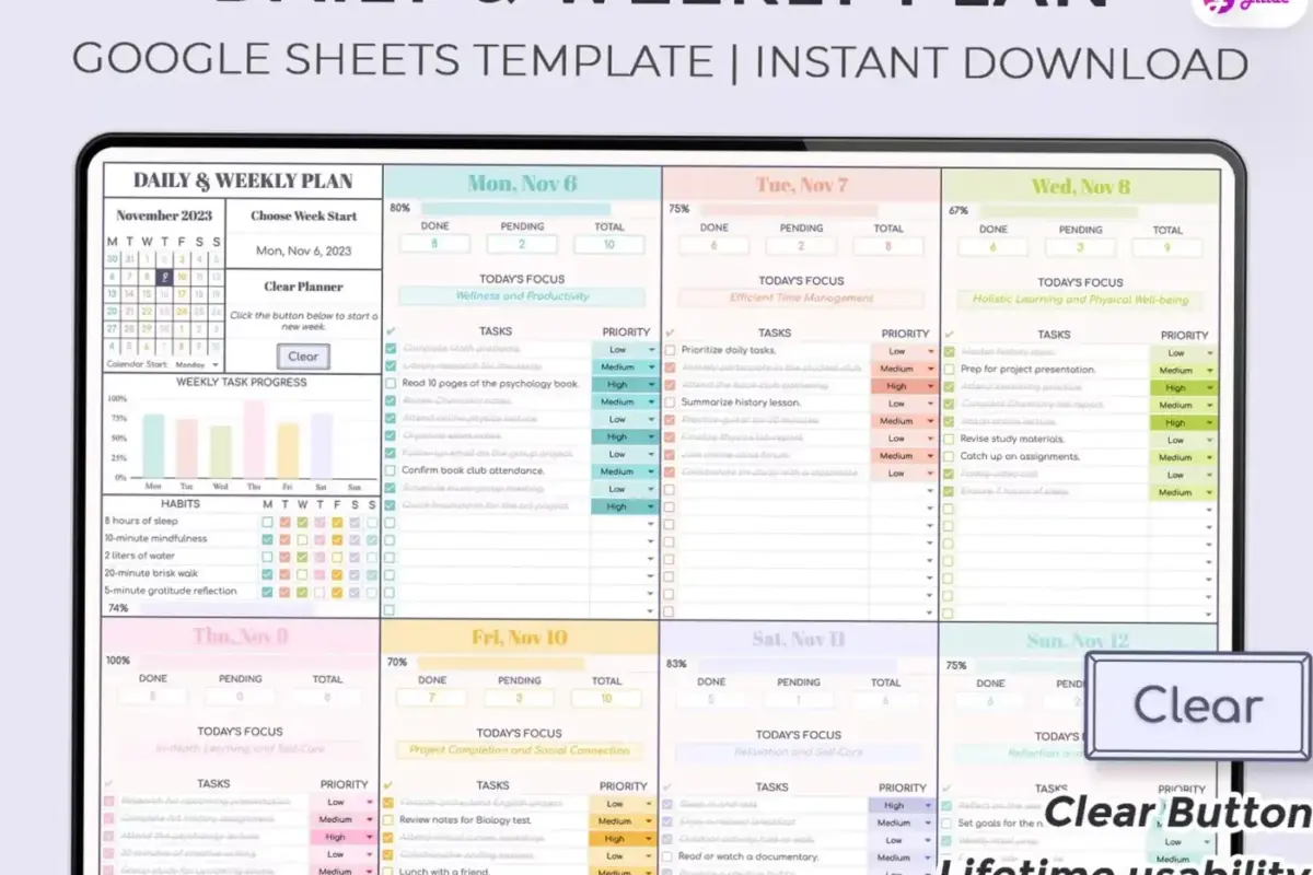 15 Google Sheets Templates for Designers & Planners — 🍰 🍰 secret to staying productive