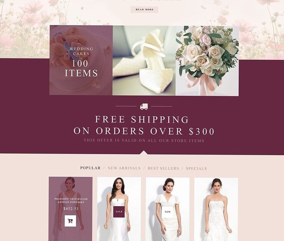 🤍 ☁️ 16+ Stunning Wedding Themes & Bridal Ecommerce Designs | dream life manifestation