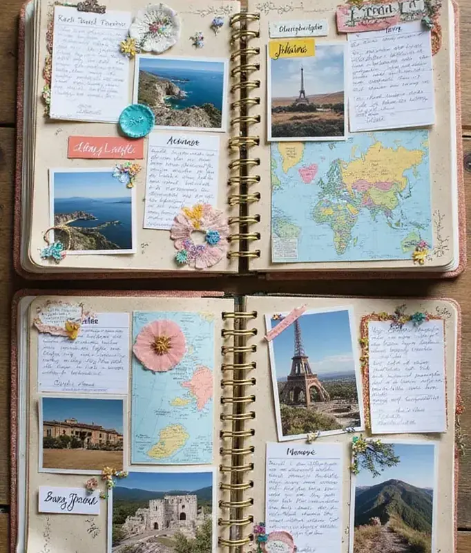 📅 📁 20 Travel Scrapbook Ideas to Make Memories Last | stay inspired all year long