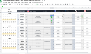 📊 🖇️ 2020 Social Media Content Planner Template | romanticize your routine