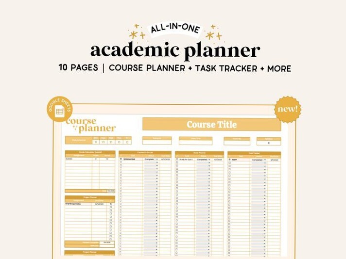 2024-2025 Academic Planner Spreadsheet | Google Sheets | Assignment | Membership Website — 📍 📍 game-changing digital system