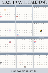 2025 Travel Calendar Template: Plan Your Year + Free Download! — 📌 📅 romanticize your routine