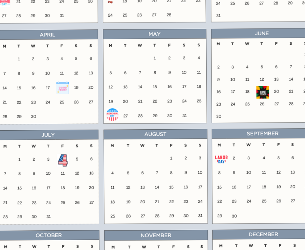 2025 Travel Calendar Template: Plan Your Year + Free Download! — 📌 📅 romanticize your routine