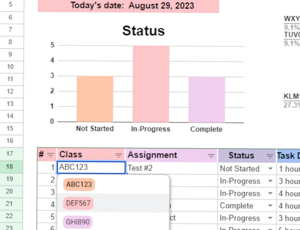 🌸 🍰 2026 efficiency hack: Student Planner Spreadsheet – Stay on Top of Your Studies