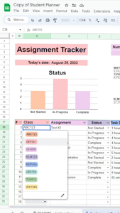 🌸 🍰 2026 efficiency hack: Student Planner Spreadsheet – Stay on Top of Your Studies