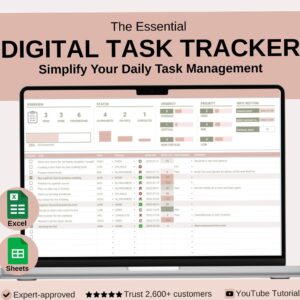 🥂 🥂 2026 efficiency hack: TO-DO LIST | Digital Excel Template for Planners & Designers