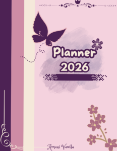 2026 Planner Cover Design | Digital Creative Asset — 🍰 🌸 dream life manifestation