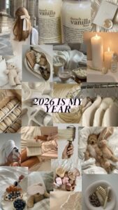 🤍 🕯️ 2026 Vision Board Templates for Digital Design & Planners | secret to staying productive