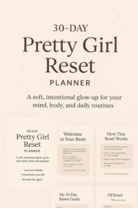 30-Day Pretty Girl Reset Planner | Glow Up Tracker | Etsy Digital Design — 🖌️ 🪄 ultimate printable checklist