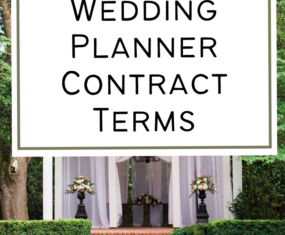 5 Must-Have Wedding Planner Contract Terms — ☁️ 🎀 secret to staying productive
