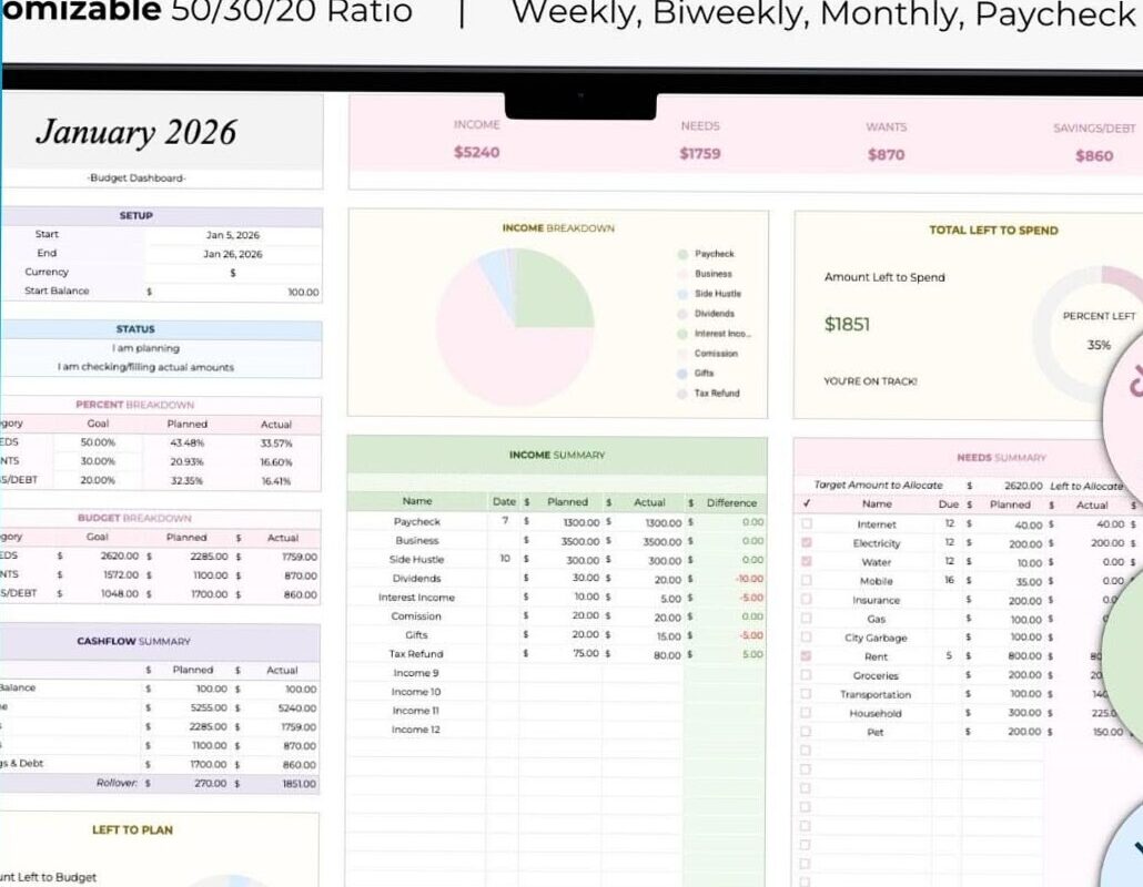 📊 📌 50/30/20 Budget Template in Google Sheets: Easy Guide | seamless organization hack