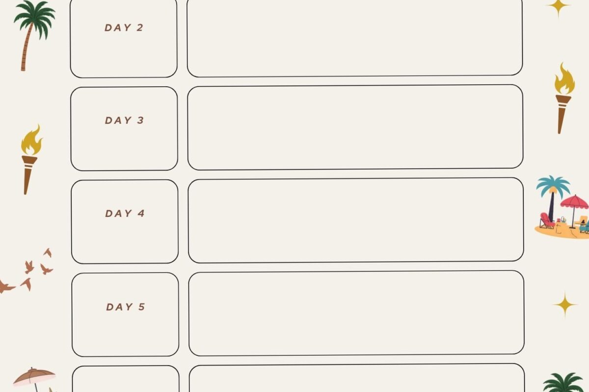 ☁️ 🕯️ 7-Day Travel Planner: Itinerary & Notes (Printable PDF) | ultimate printable checklist