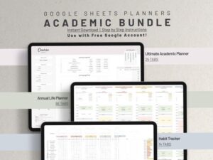 Academic Bundle: Google Sheets Planners & Ultimate Planner Spreadsheet — 📅 📁 game-changing digital system