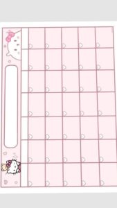 Adorable Hello Kitty Digital Planner Assets — 🌸 💍 secret to staying productive