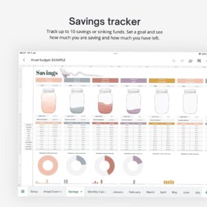 Aesthetic Annual Budget Template | Google Sheets | Budget Planner — 🤍 ☁️ pro digital dashboard