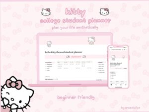 Aesthetic Notion Planner: Kitty Student Organizer 2025 — 📁 📁 2026 efficiency hack