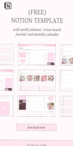 Aesthetic Pink Free Notion Template for Design & Planning — 👰 🥂 game-changing digital system