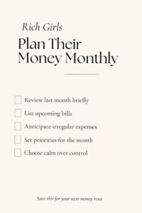 💌 👰 Aesthetic Savings How Rich Girls Plan Their Money Monthly | Calm Budget Routine | stay inspired all year long