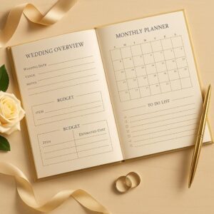 🌈 🪄 Beige Gold Wedding Planner — 60 Page Ceremony & Reception Binder (PDF) | secret to staying productive