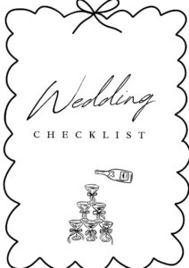 Black & White Wedding Checklist PDF | Editable Planner | Instant Download — 🎨 🖌️ essential planning guide