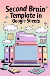 🎨 🪄 Boost Productivity With a Google Sheets Second Brain Template | dream life manifestation