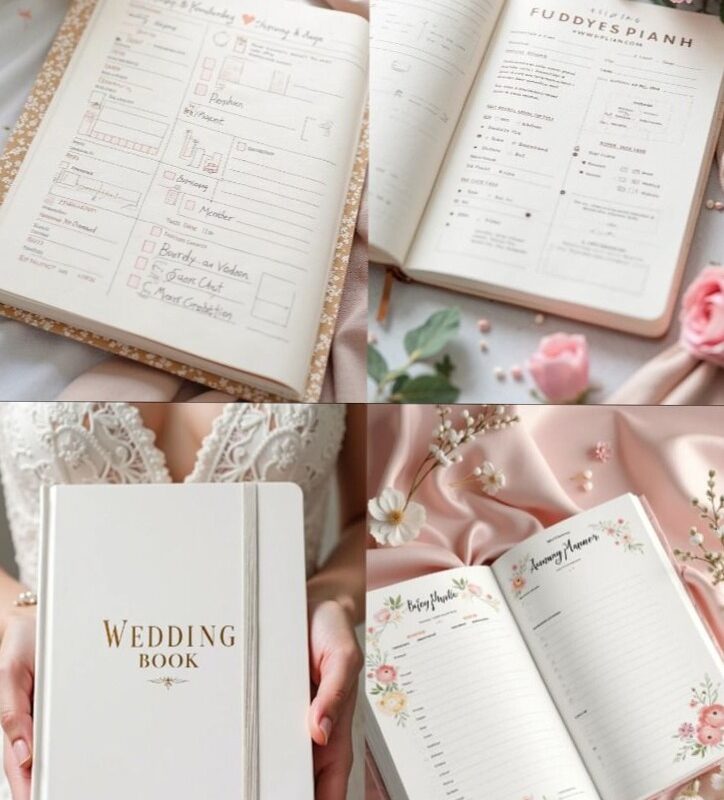 🎨 💎 Bridal Wedding Planner Book – Elegant Organizer with Budget Tracker, Checklists | essential planning guide