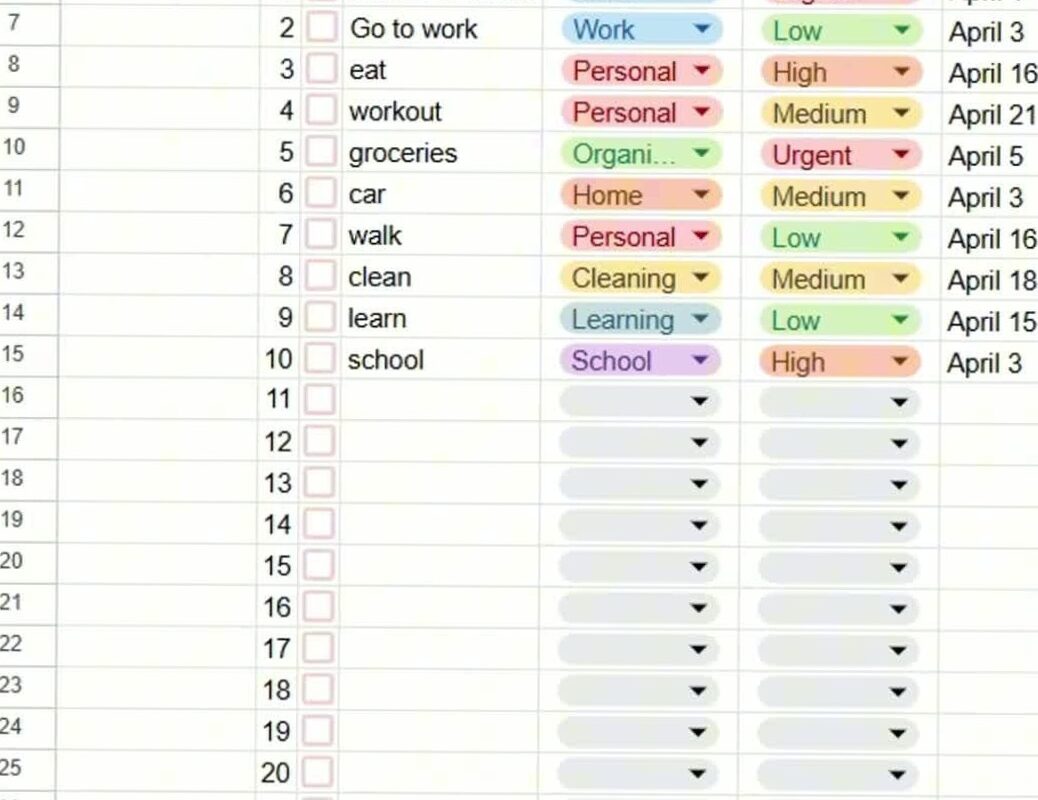 ✨ ✨ Build Your Own To-Do List in Google Sheets | Easy Tutorial for Beginners | stay inspired all year long