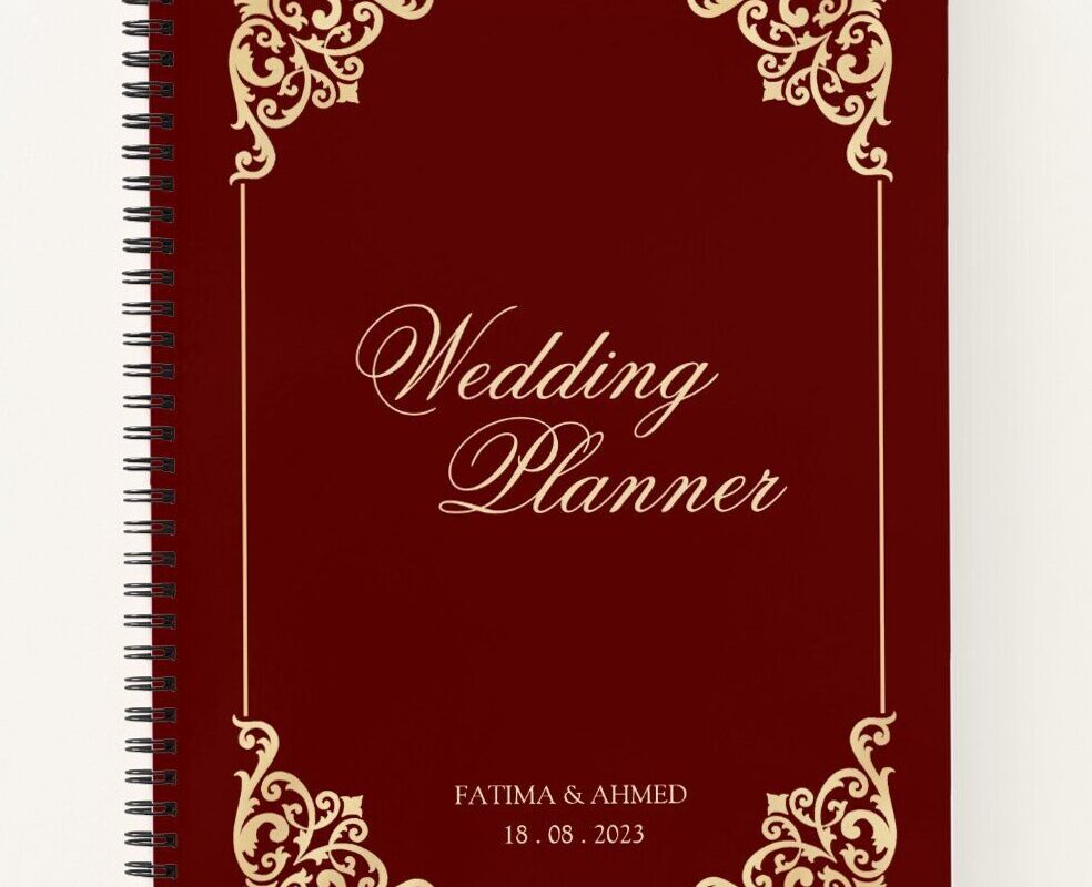 Burgundy Muslim Wedding Planner | Zazzle — 🌈 🖌️ dream life manifestation