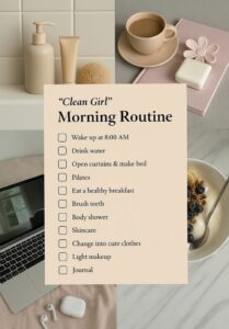 📅 📊 Clean Girl Morning Routine for Digital Design & Creative Planners | romanticize your routine