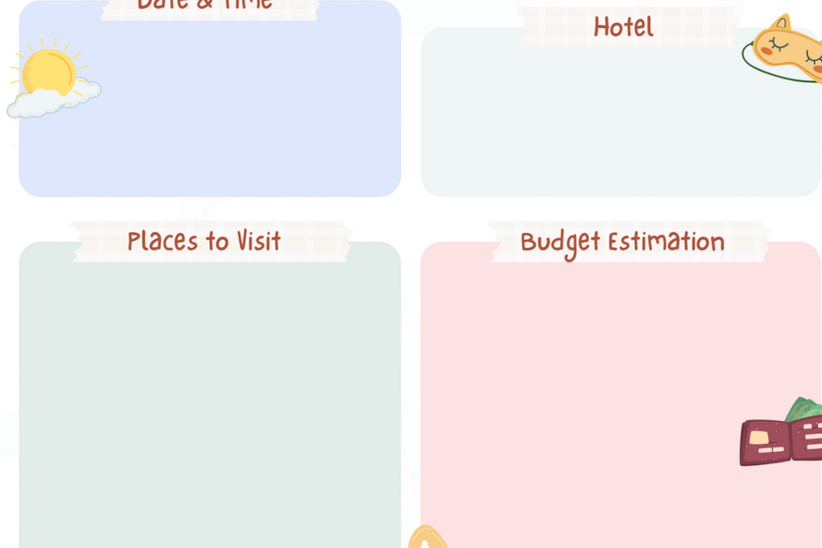 Clean Slate Summer Travel Planner & Event Organizer — 🕯️ 🎀 dream life manifestation