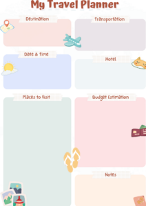 Clean Slate Summer Travel Planner & Event Organizer — 🕯️ 🎀 dream life manifestation