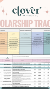 🪄 🖌️ College Scholarship Tracker Google Sheets Template | essential planning guide