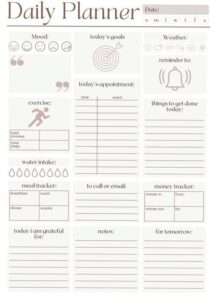 🕯️ 🌿 Colorful Daily Planner for Goals & Habits | romanticize your routine