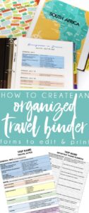 🤍 🌿 Create an Organized Travel Binder + Free Printable Planning Pages | dream life manifestation