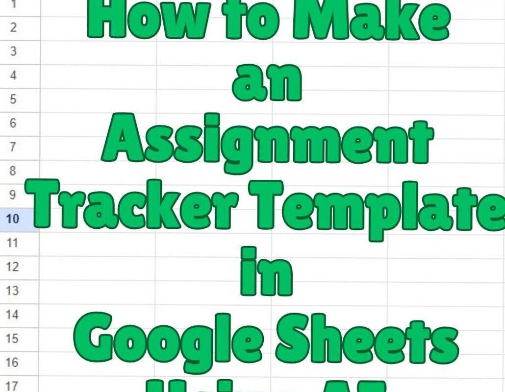 Custom Assignment Tracker in Google Sheets | Free AI Templates — 📅 📅 ultimate printable checklist