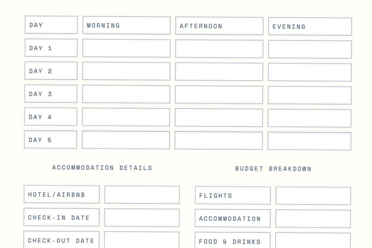 ☁️ 🎀 Customize Your Ultimate Road Trip Planner 🚗 | no-stress tracker