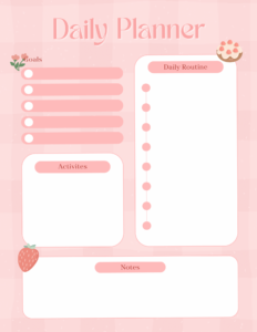 🕯️ ☁️ Cute Daily Planner Design | Creative Digital Planners | dream life manifestation