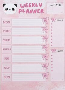 🖌️ 💎 Cute Pink Weekly Planner Printable | A4 Aesthetic Planner | stay inspired all year long