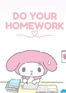 Cute Study Motivation Poster for Planners & Creative Projects — 🤍 ☁️ stay inspired all year long